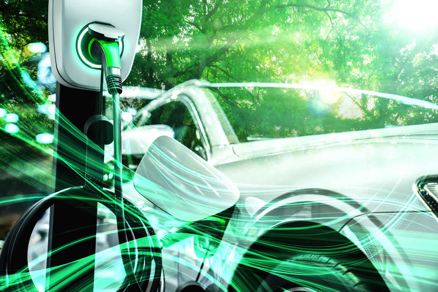 home EV charging station