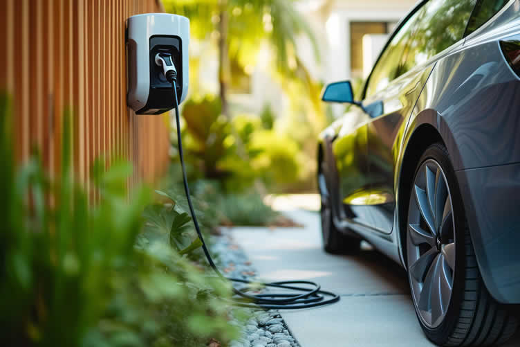 home EV charging station