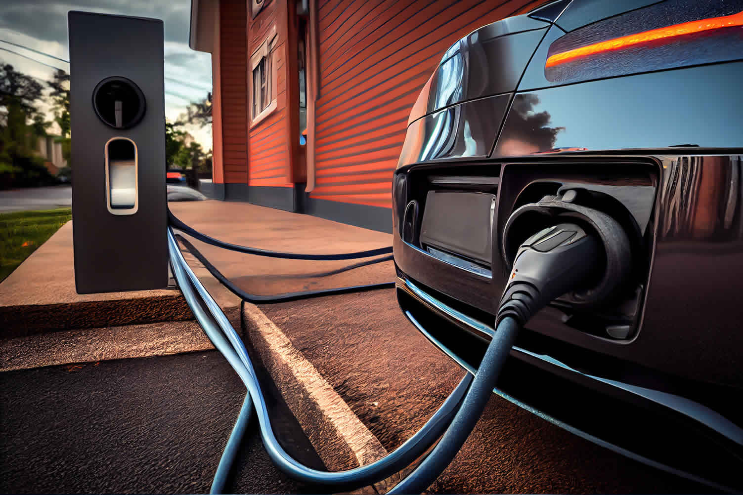 home EV charging station