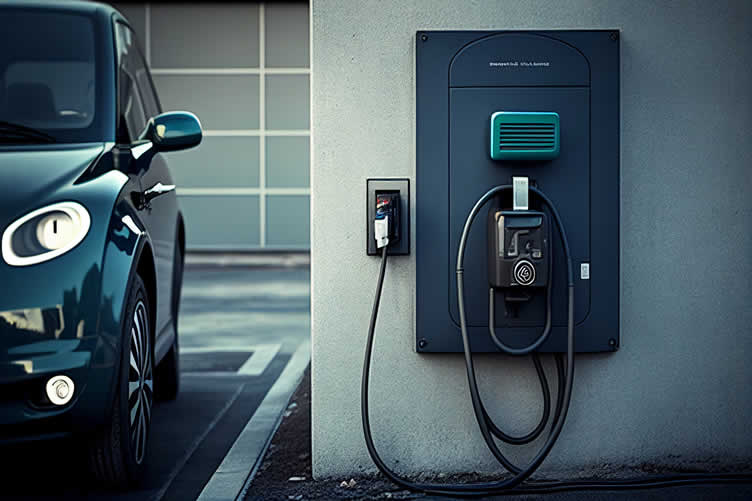 home EV charging station