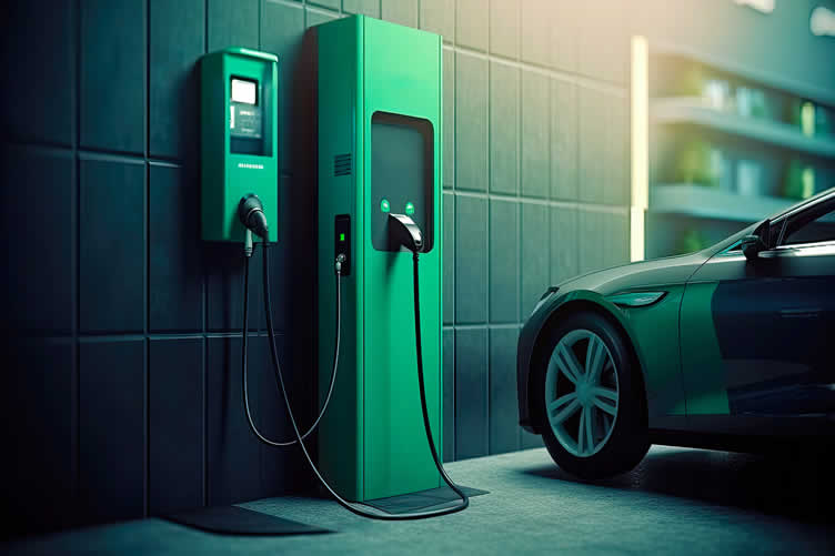 home EV charging station