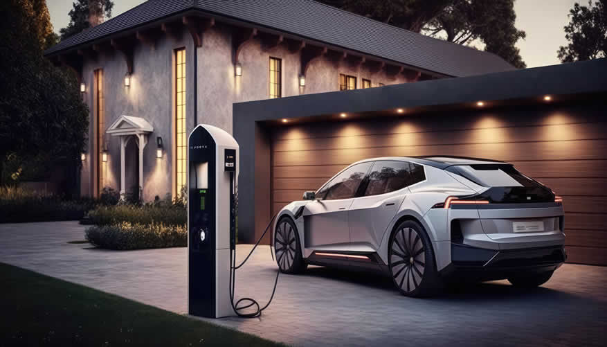 home EV charging station