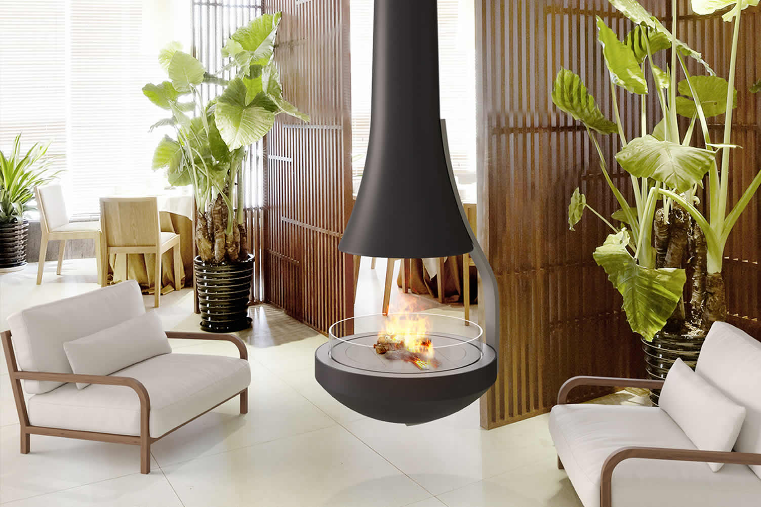 360 degree fireplaces