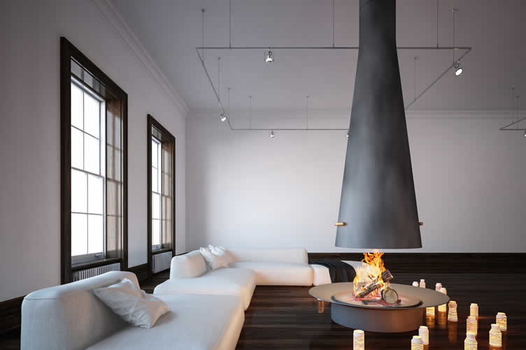 360 degree fireplaces
