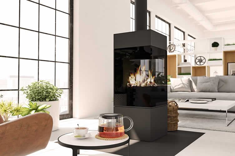 360 degree fireplaces