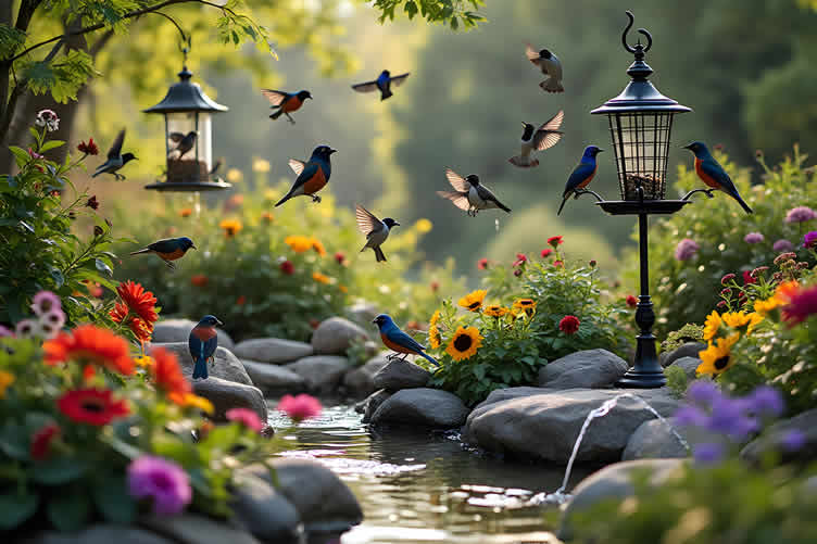 creating a bird paradise
