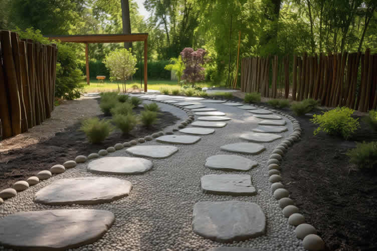 stone garden path