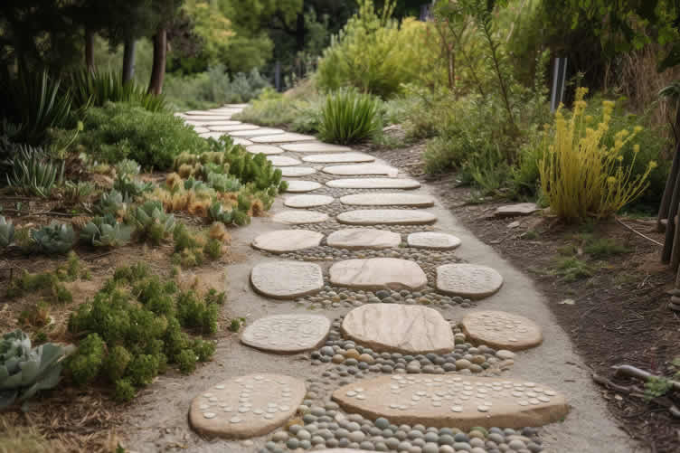 stone garden path