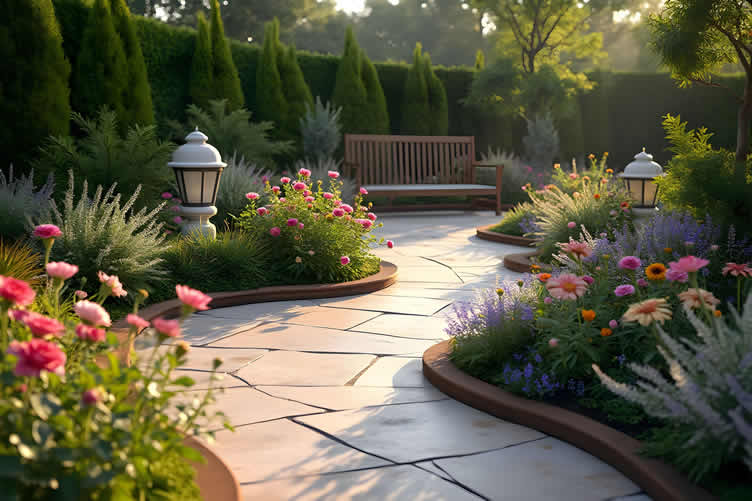 stone garden path
