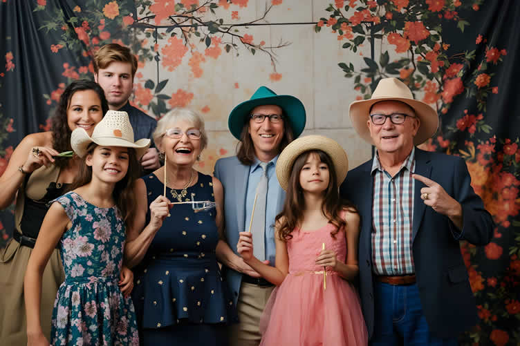 multi-generational birthday party