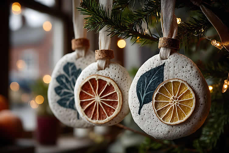 Christmas mantel decor