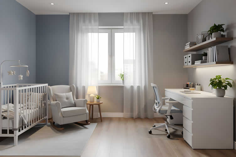 multi-use nursery room