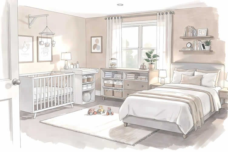 multi-use nursery room
