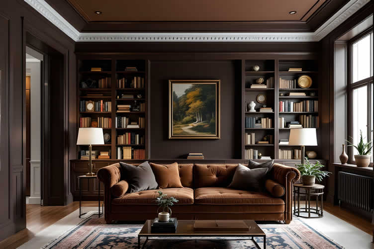 warm earth-tone palettes