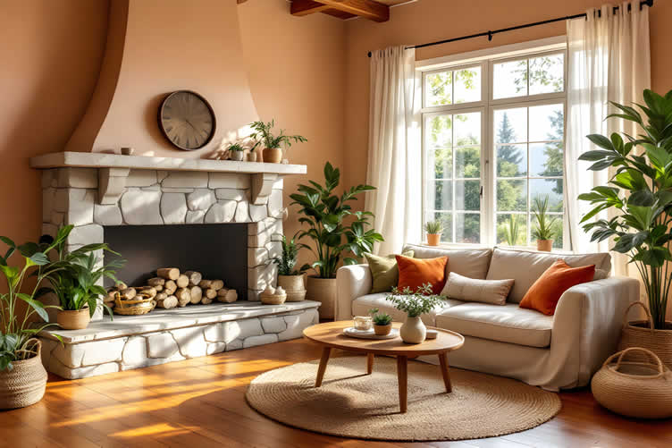 warm earth-tone palettes