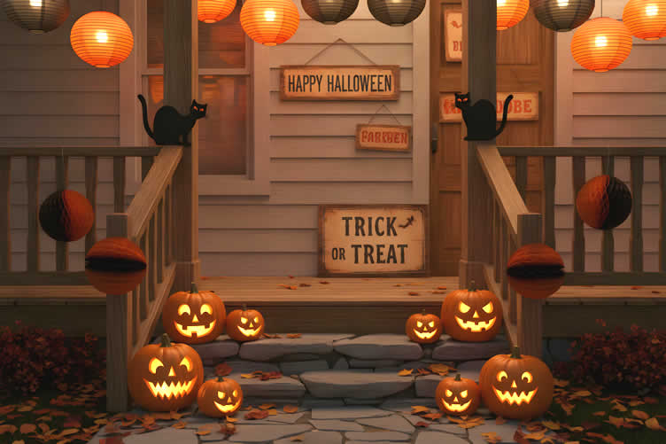 halloween porch ideas