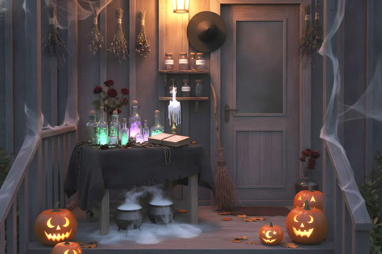 halloween porch ideas