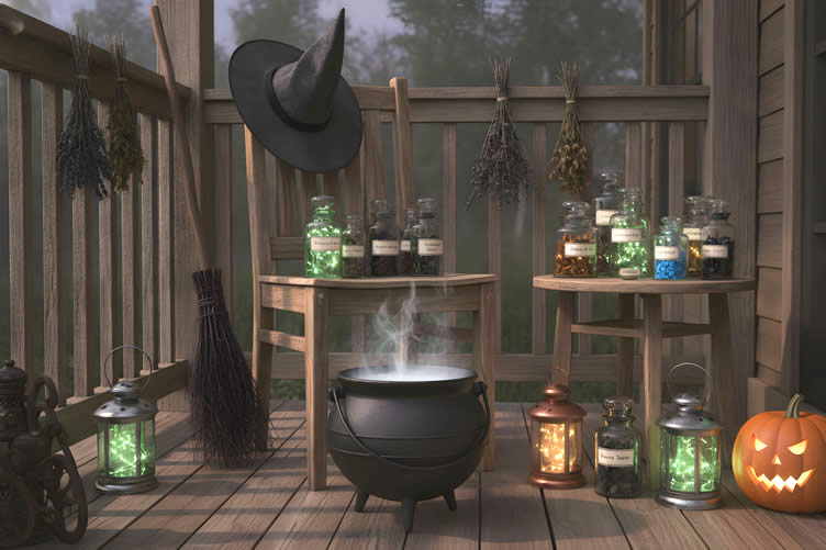 halloween porch ideas