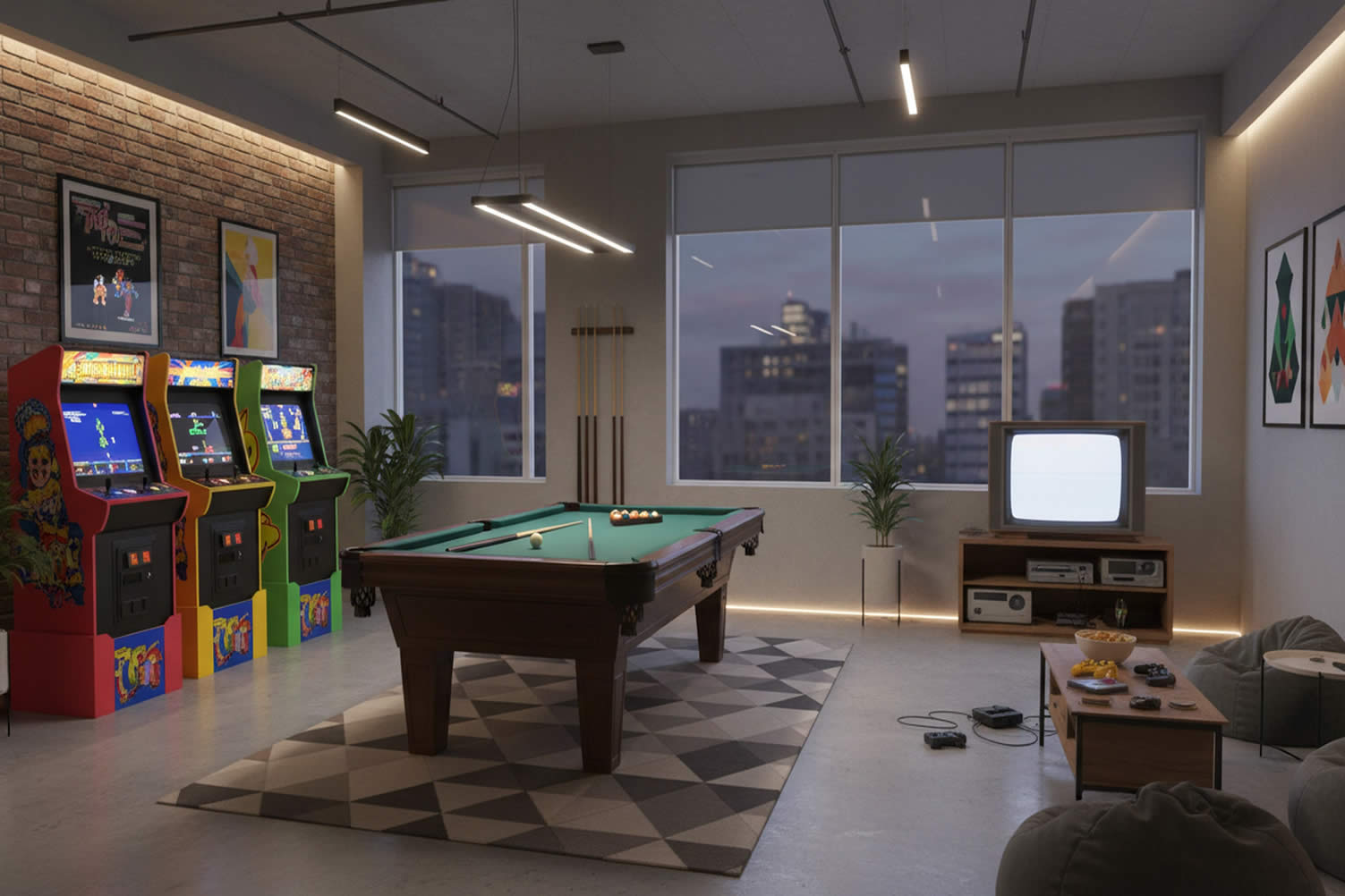 design a recreation room