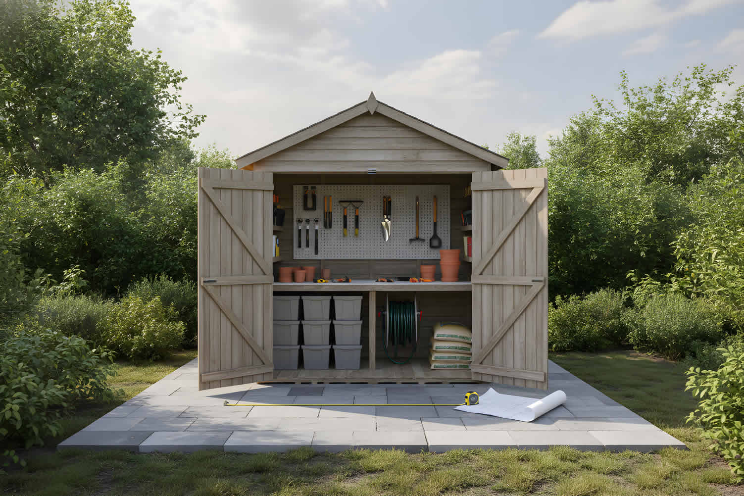 backyard shed size