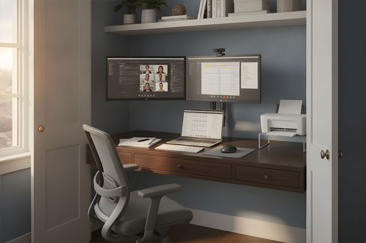 hidden home office
