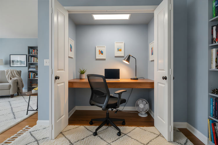 hidden home office