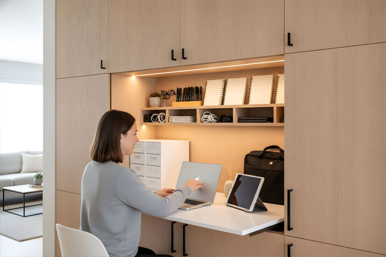 hidden home office